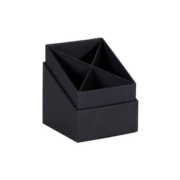 4 Stück Rössler Schreibköcher Soho schwarz 4014969640838 Rössler