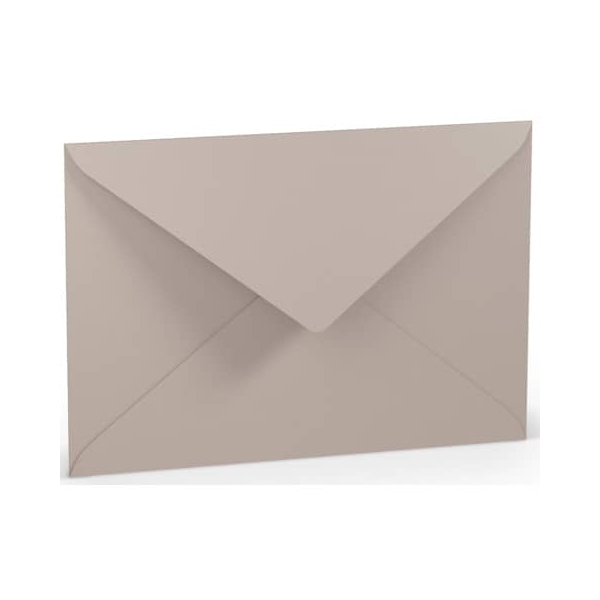 50 Stück Rössler Designbriefumschlag Paperado 16401149, C5, nassklebend, 100g, taupe gerippt 4014969660201 Rössler