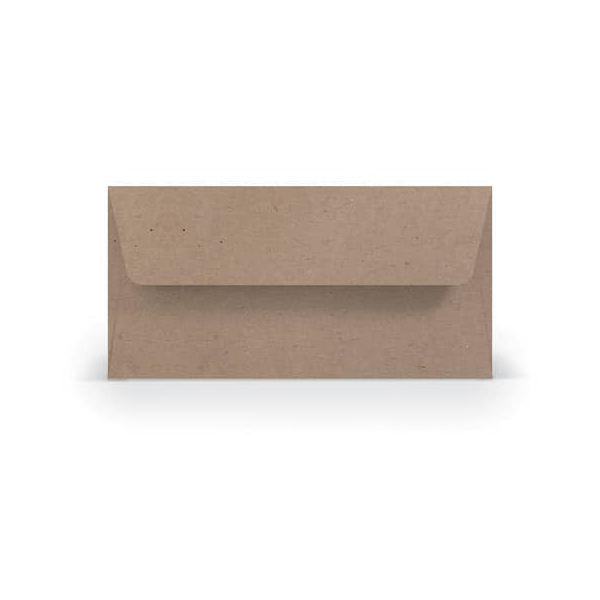 50 Stück Rössler Designbriefumschlag Paperado 16400262, Din Lang, nassklebend, 100g, kraft gerippt 4014970090219 Rössler