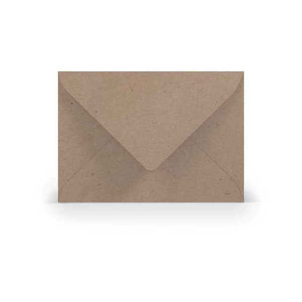 50 Stück Rössler Designbriefumschlag Paperado 16400562, C6, nassklebend, 125g, kraft gerippt 4014970090240 Rössler