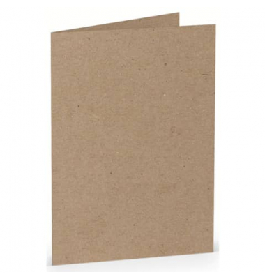 Blanko-Grußkarten Faltkarte 16400662 A5 105mm x 148mm (BxH) 220g kraft