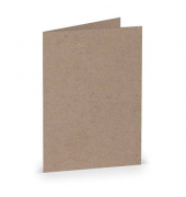 Blanko-Gru&szlig;karten Faltkarte 16400962 A7 74mm x 105mm (BxH) 250g kraft
