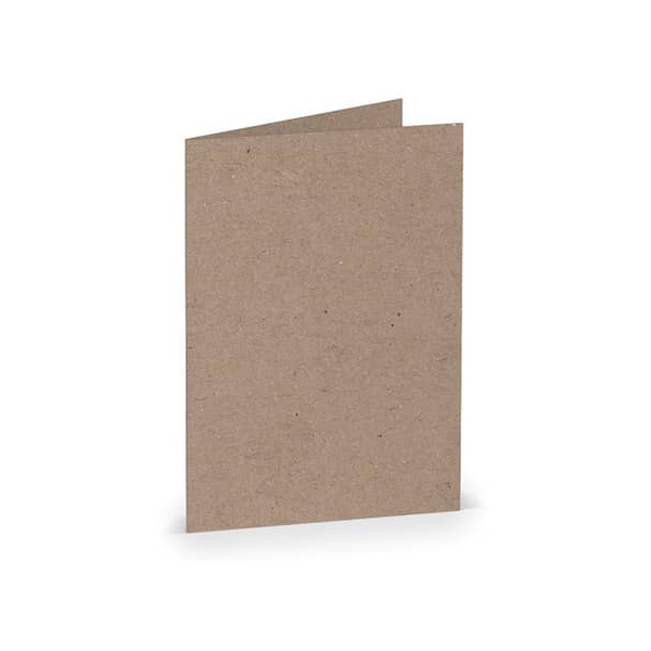 50 Stück Rössler Blanko-Grußkarten Faltkarte 16400962 A7 74mm x 105mm (BxH) 250g kraft 4014970090271 Rössler