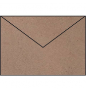 Designbriefumschlag 16401162, C5, nassklebend, 100g, kraft