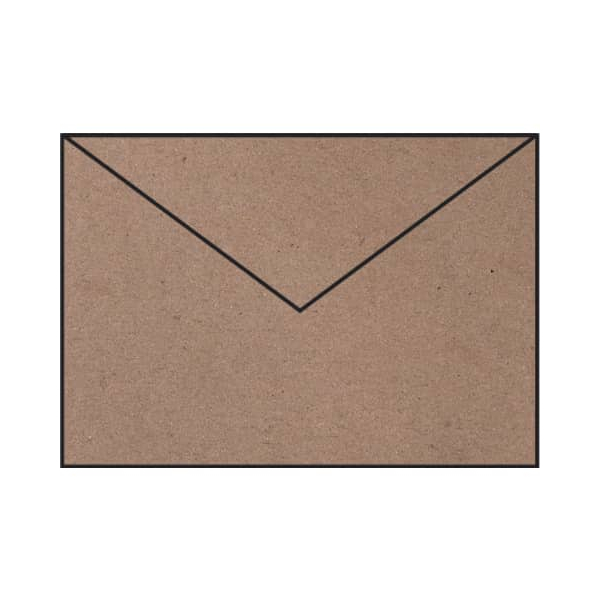 50 Stück Rössler Designbriefumschlag Paperado 16401162, C5, nassklebend, 100g, kraft 4014970090295 Rössler