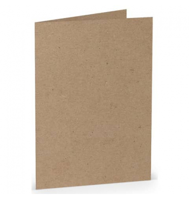 Blanko-Gru&szlig;karten Faltkarte 16401962 DIN B6  Hoch doppelt 12cm x 169mm (BxH) 240g kraft