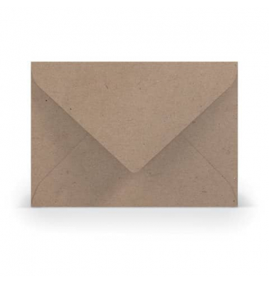 Designbriefumschlag 16402062, B6, nassklebend, 100g, kraft