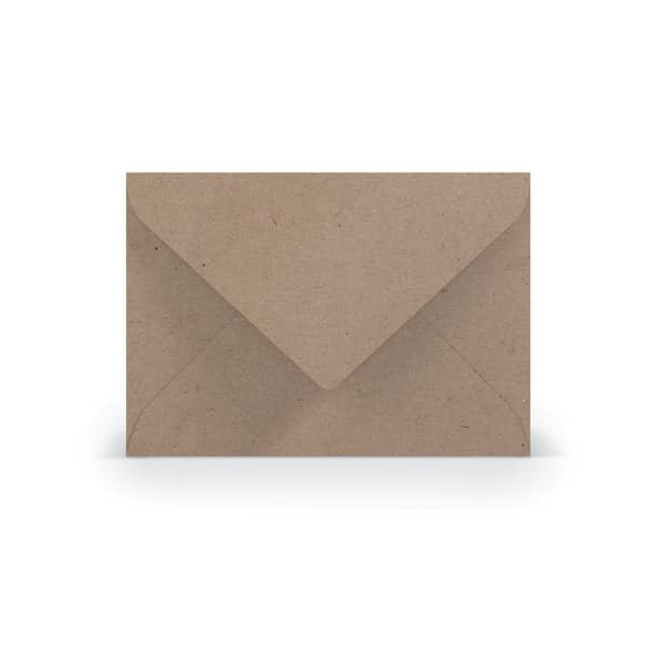 50 Stück Rössler Designbriefumschlag Paperado 16402062, B6, nassklebend, 100g, kraft 4014970090332 Rössler