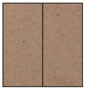 Blanko-Grußkarten Faltkarte planliegend 16406962 DIN lang 100mm x 210mm (BxH) 250g kraft