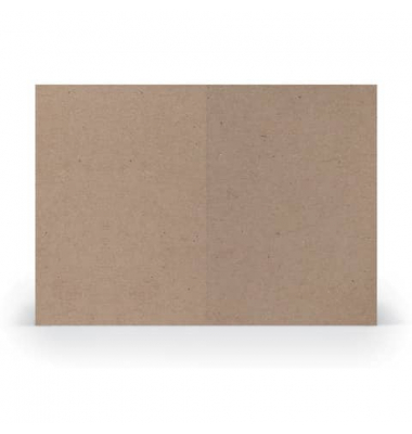 Blanko-Grußkarten Faltkarte planliegend 16407062 A5 105mm x 148mm (BxH) 250g kraft