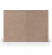 Blanko-Gru&szlig;karten Faltkarten planliegend 16407262 DIN B6  Hoch doppelt 24cm x 169mm (BxH) 240g planliegend kraft