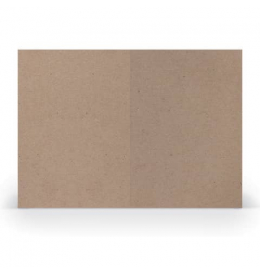 Blanko-Gru&szlig;karten Faltkarten planliegend 16407262 DIN B6  Hoch doppelt 24cm x 169mm (BxH) 240g planliegend kraft
