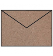 Designbriefumschlag Paperado 1103007062, C7, nassklebend, 100g, kraft