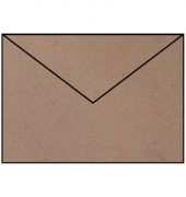 Designbriefumschlag Paperado 1103020062, B6, nassklebend, 100g, kraft