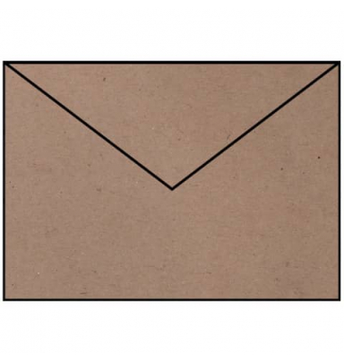 Designbriefumschlag Paperado 1103020062, B6, nassklebend, 100g, kraft