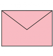 Designbriefumschlag Paperado 1103005063, C6, nassklebend, 100g, rose