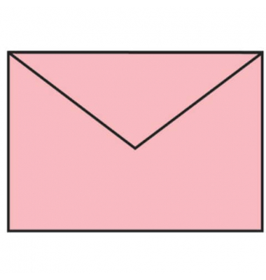 Designbriefumschlag Paperado 1103005063, C6, nassklebend, 100g, rose