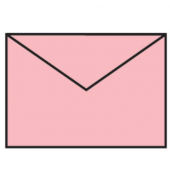 Designbriefumschlag Paperado 1103007063, C7, nassklebend, 100g, rose