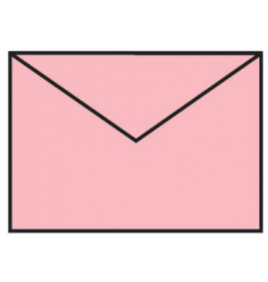 Designbriefumschlag Paperado 1103007063, C7, nassklebend, 100g, rose