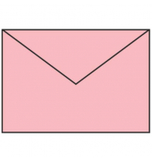 Designbriefumschlag Paperado 1103011063, C5, nassklebend, 100g, rose