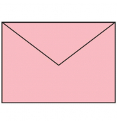 Designbriefumschlag Paperado 1103020063, B6, nassklebend, 100g, rose