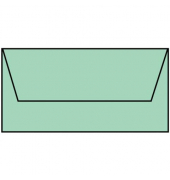 Designbriefumschlag Paperado 1103002065, Din Lang, nassklebend, 100g, mint
