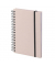 Notizbuch 1875452581, beige, A5, blanko, 80 Blatt / 160 Seiten