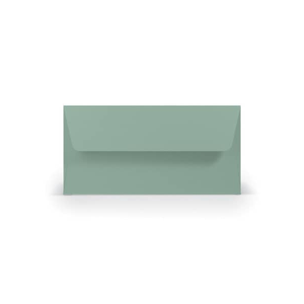 50 Stück Rössler Designbriefumschlag Paperado 16400267, Din Lang, nassklebend, 100g, eucalyptus 4014970205743 Rössler