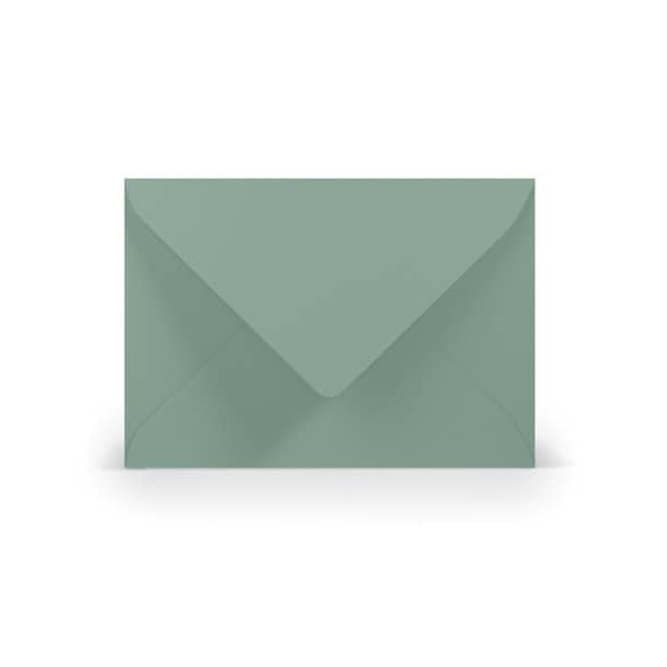 50 Stück Rössler Designbriefumschlag Paperado 16400567, C6, nassklebend, 100g, eucalyptus 4014970205774 Rössler