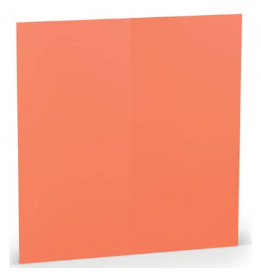 Blanko-Grußkarten 16406968 DIN lang 100mm x 210mm (BxH) 220g coral