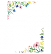 Design Papier Wildblüten