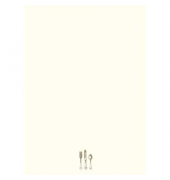 Design Papier Besteck ivory