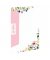 Motivpapier 11341367800, #/Umschlag rose, Blumen, A4, 100g