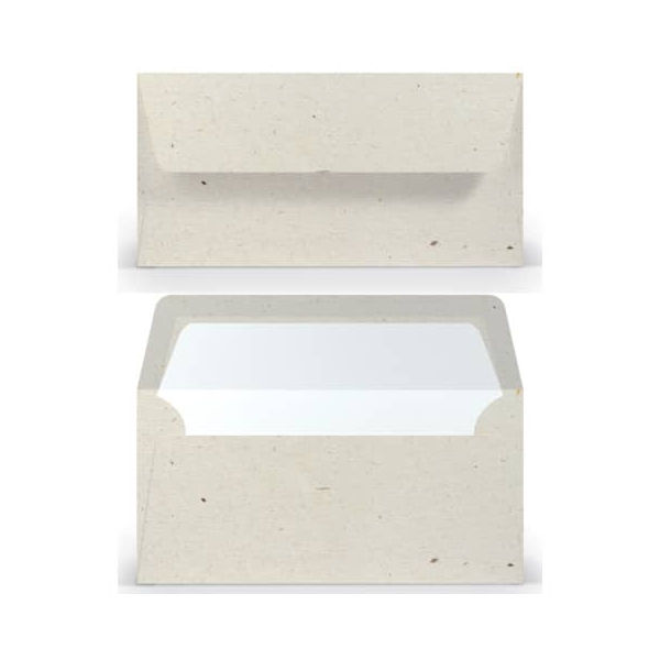 50 Stück Rössler Designbriefumschlag Paperado Terra 164002623, Din Lang, nassklebend, 100g, vanilla 4014970245619 Rössler