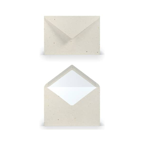 50 Stück Rössler Designbriefumschlag Paperado 164011623, C5, nassklebend, 100g, terra vanilla 4014970245763 Rössler