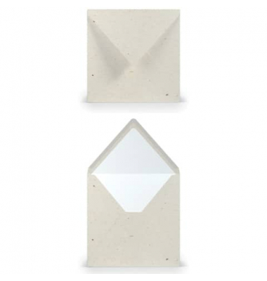 Briefumschlag 164040623 164x164mm ohne Fenster nassklebend 100g terra vanilla