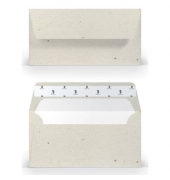 Designbriefumschlag 164091623, Din Lang, haftklebend, 100g, terra vanilla