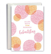 Geburtstagskarten 11901814010 Alles Gute zum runden Geburtstag koralle/pink
