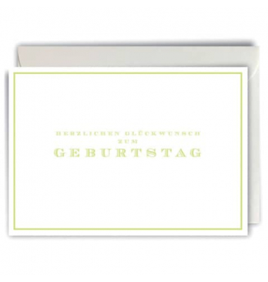 Geburtstagskarten 11901804001 zum Geburtstag grün