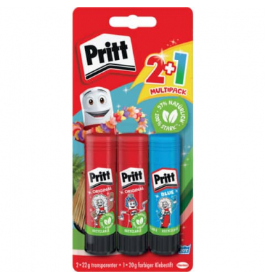 Klebestift PBS2B 2 + 1, Sonderedition, 2x22g / 1x20g, Multipack