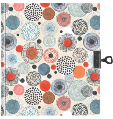 Tagebuch 40860, Circles, 16x19cm (BxH), 240 Seiten