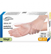 Einweghandschuhe Hygonorm Ideal Fit, Vinyl, lebensmittelecht, weiß, Größe 8 / M,