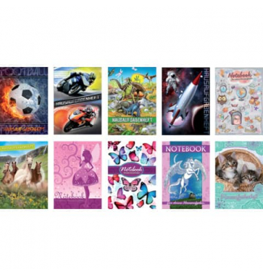 Hausaufgabenheft 40127, A5, 70g, sortiert