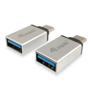 USB-Adapter 133473, USB-C auf USB-A, grau