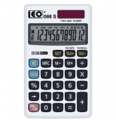 Taschenrechner 088S - Solar-/Batteriebetrieb, 12stellig, LC-Display, silber