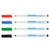 Boardmarker-Set FineMarker, Z1994, Etui, 4-farbig sortiert, 1-2mm Rundspitze