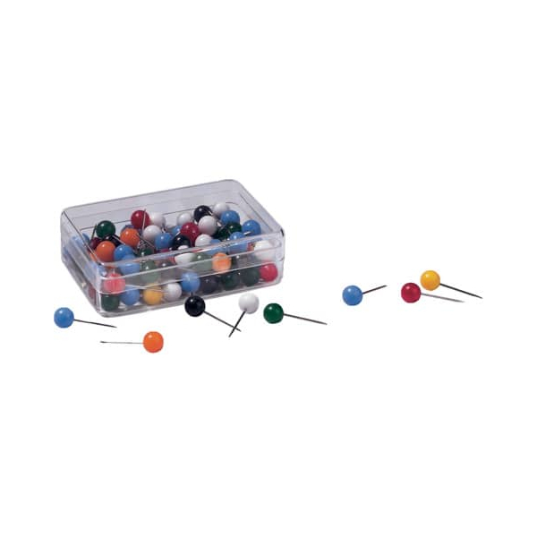 4016946070218 - Pinnnadel Stoßnadel 18mm 4x4mm sortiert Kunststoffdose VE=100