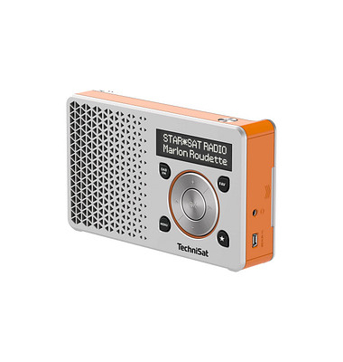 DIGITRADIO 1 Radio silber, orange - Bürobedarf Thüringen