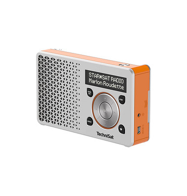 TechniSat DIGITRADIO 1 Radio silber, orange