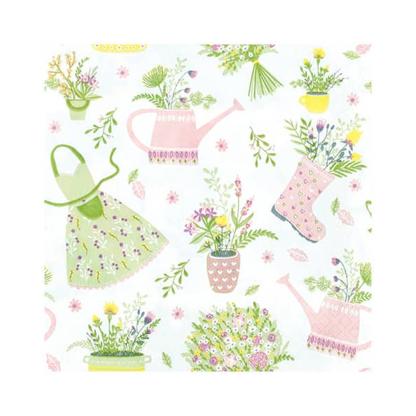 4022664230445 - Motivserviette 33x33cm Gießkanne 4022664230445 HOME FASHI 4022664230445 - Motivserviette 33x33cm Gießkanne 4022664230445 HOME FASHI